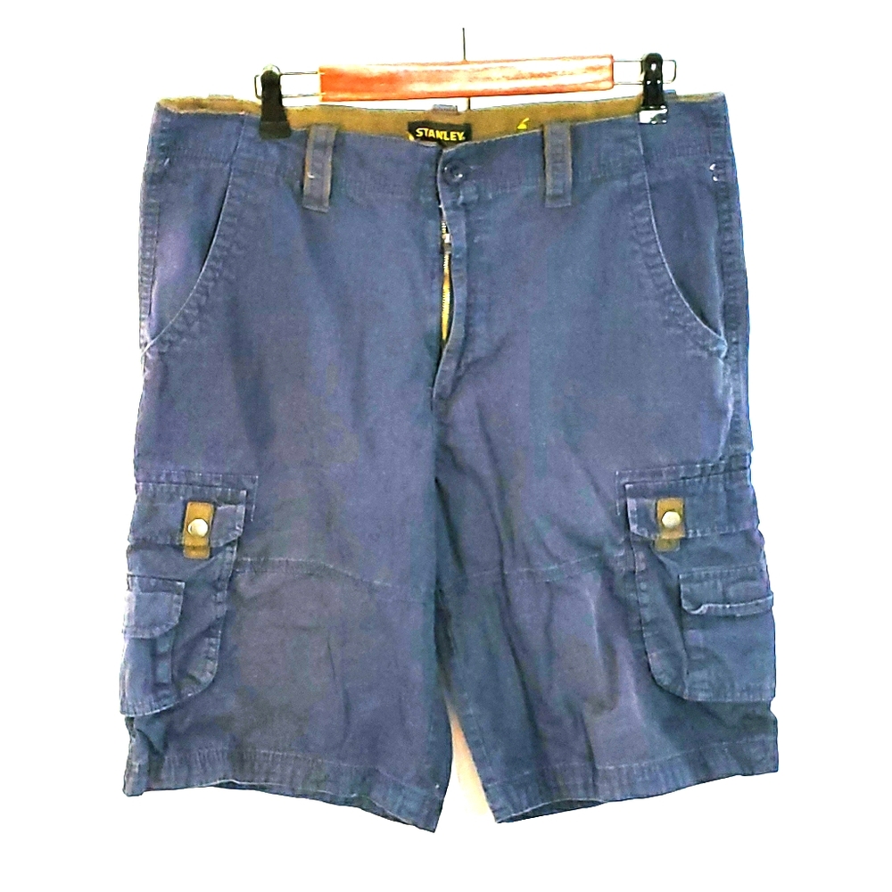 Navy and tan Cargo Shorts